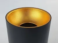 24 x gu10 opbouwspot armatuur cilinder zand goud en zwart - afbeelding 3 van  5