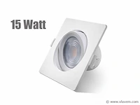 24 x inteq 15 watt ultralage led inbouwspots - afbeelding 1 van  9