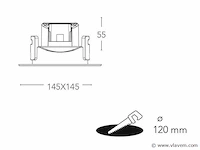 24 x inteq 15 watt ultralage led inbouwspots - afbeelding 6 van  9