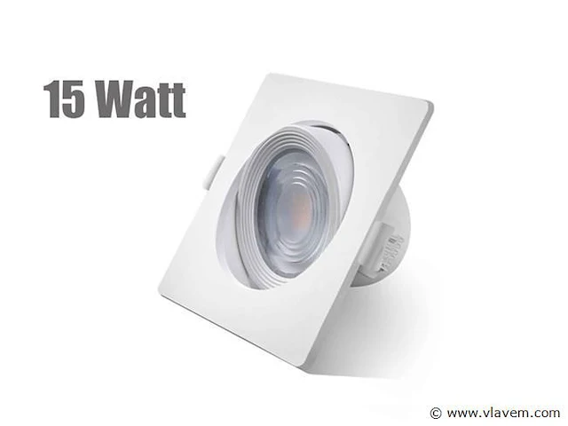 24 x inteq 15 watt ultralage led inbouwspots - afbeelding 9 van  9