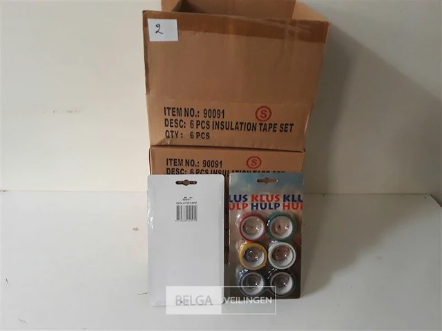 24 x isolatie tape 6 rollen - afbeelding 1 van  3