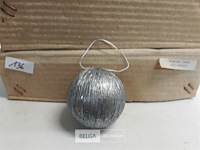 24 x kerstbal zilver - afbeelding 3 van  3