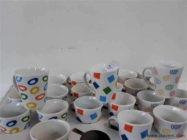24 x koffiemok 10 cm - afbeelding 2 van  2