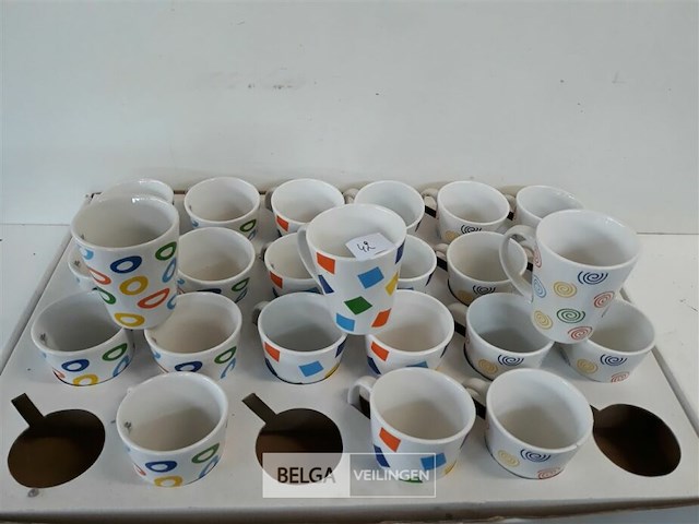 24 x koffiemok 10 cm - afbeelding 1 van  3