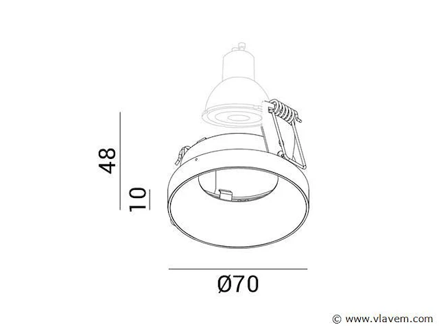 24 x lotus design inbouwspots wit - afbeelding 2 van  11