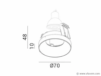 24 x lotus design inbouwspots wit - afbeelding 2 van  11