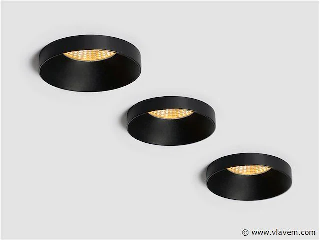 24 x lotus design inbouwspots zwart - afbeelding 1 van  9