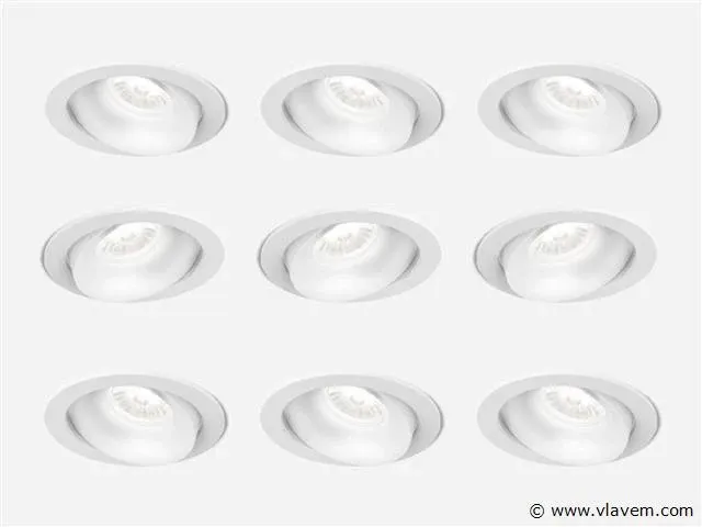 24 x neo design inbouwspots wit - afbeelding 1 van  7