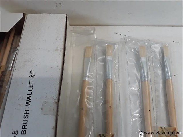 24 x penselen plat nr 8 - afbeelding 2 van  2