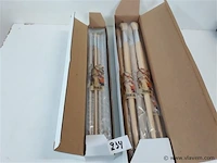 24 x penselen rond 12 x nr 2 + 12 x nr 10 - afbeelding 1 van  2