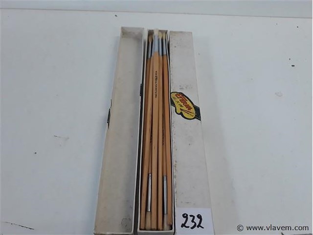 24 x penselen rond nr 4 - afbeelding 1 van  2