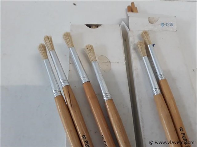 24 x penselen rond nr 8 - afbeelding 2 van  2