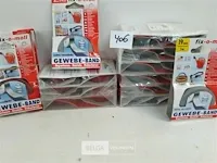 24 x power tape extra sterk met geweven band 19mm x 5m mix rood/grijs - afbeelding 3 van  3