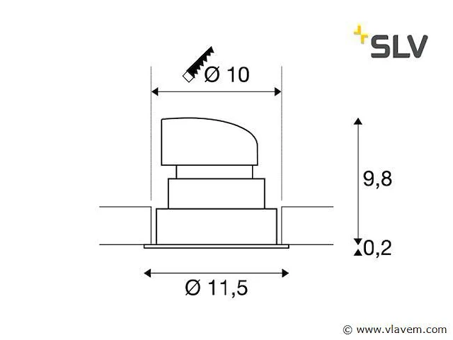 24 x slv renisto led spots wit - afbeelding 3 van  6