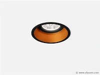 24 x solo deep inbouwspots zwart/goud - afbeelding 9 van  9