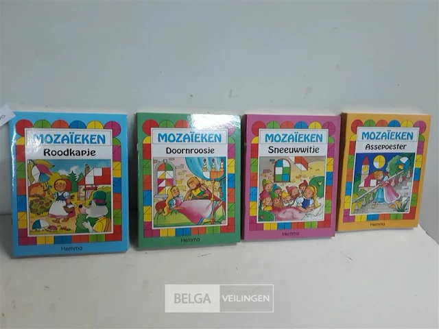 24 x sprookjes mozaïken 4 assorti 6 van elk - afbeelding 1 van  3