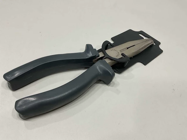 24 x telefoontang 200 mm; gebogen bek; pvc handvat - afbeelding 1 van  3