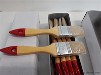 24 x verfborstel plat 3,5 cm - afbeelding 2 van  2