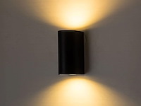 24 x wandlamp halfrond gu10 duo fitting zwart waterdicht - afbeelding 5 van  7