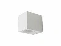 24 x wandlamp modern rechthoekig gu10 fitting zand wit