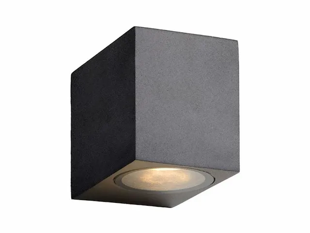 24 x wandlamp modern rechthoekig gu10 fitting zand zwart - afbeelding 1 van  5