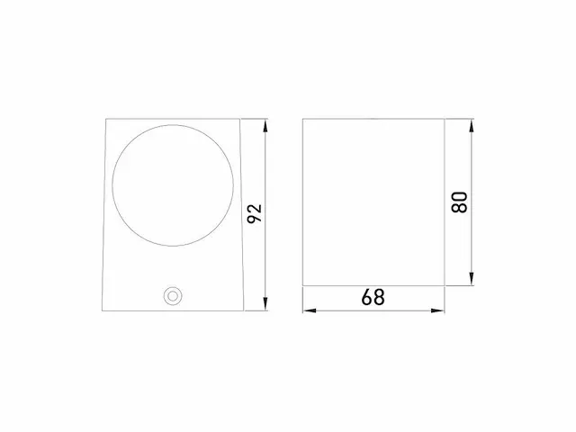 24 x wandlamp modern rechthoekig gu10 fitting zand zwart - afbeelding 5 van  5