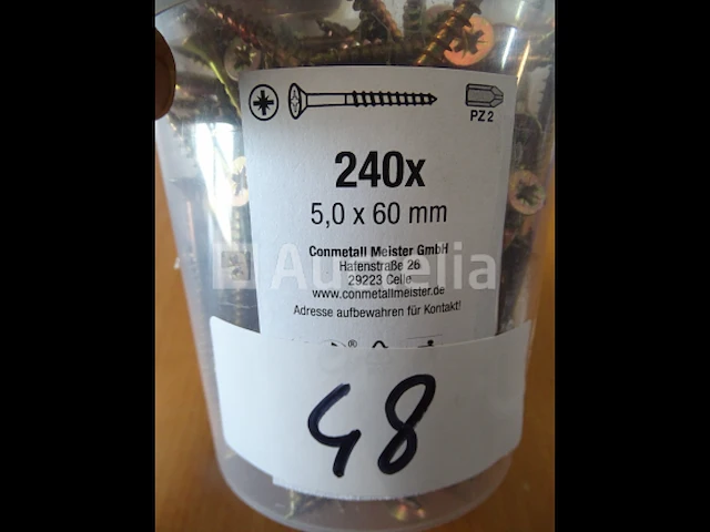 240 houtschroeven 5 x 60 mm - afbeelding 2 van  2