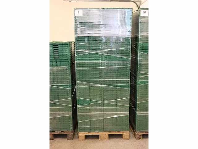 240 kunststof opklapbare stapelbakken euro pool system - afbeelding 3 van  3
