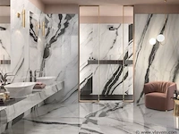 24,48m² - 60x120cm - panda bianco glossy gerectificeerd - afbeelding 1 van  2