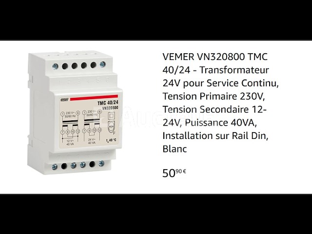24v continu servicetransformator vemer tmc 40/24 - afbeelding 1 van  1