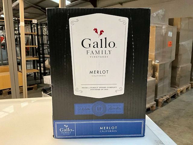 24x fles rode wijn gallo merlot 2017 - afbeelding 4 van  4