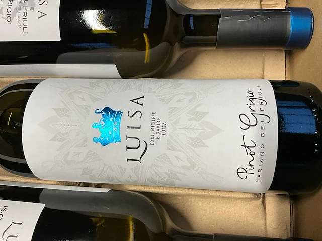 24x fles witte wijn luisa pinot grigio 2021 - afbeelding 3 van  6
