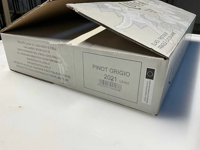 24x fles witte wijn luisa pinot grigio 2021 - afbeelding 4 van  6