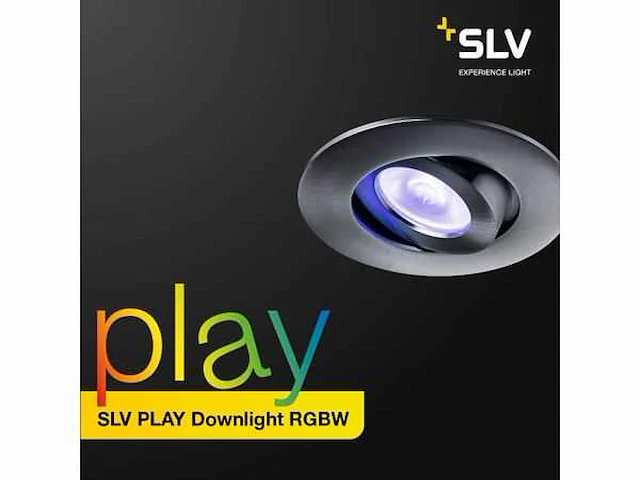 24x inbouwarmatuur slv play led rgbw via wifi - afbeelding 1 van  10