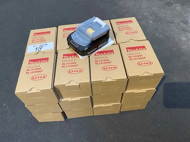 24x makita bl1415na 14,4v 1,5ah lithium-ion batterij - afbeelding 1 van  3