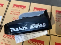 24x makita bl1415na 14,4v 1,5ah lithium-ion batterij - afbeelding 2 van  3