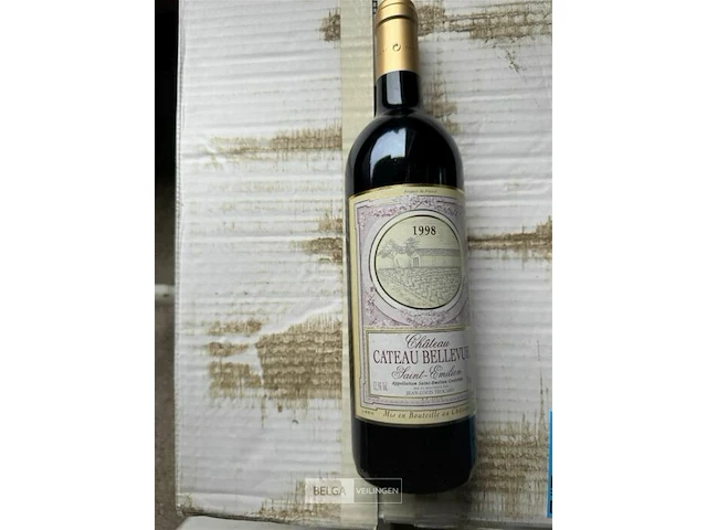 24x1 fles chateau cateau bellevue 1998 - afbeelding 1 van  4