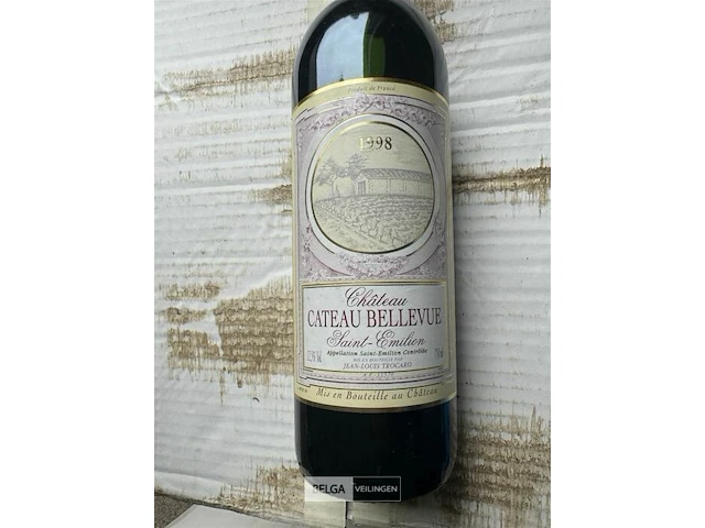 24x1 fles chateau cateau bellevue 1998 - afbeelding 2 van  4