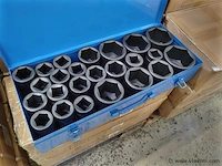 25-delige zware krachtdoppenset 1" 17-75mm - afbeelding 2 van  6