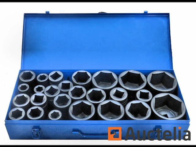 25 dlg zware krachtdoppenset 1" 17-75mm - afbeelding 3 van  6