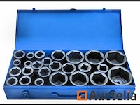 25 dlg zware krachtdoppenset 1" 17-75mm - afbeelding 3 van  6