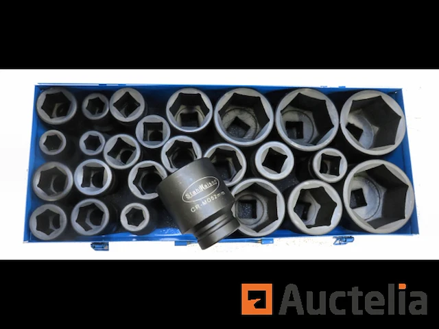 25 dlg zware krachtdoppenset 1" 17-75mm - afbeelding 4 van  6