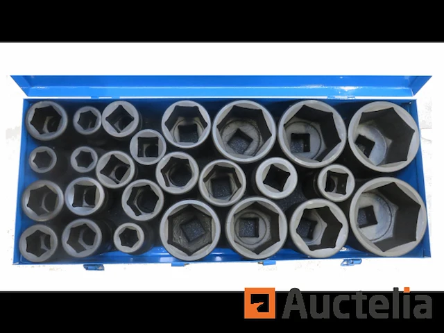 25 dlg zware krachtdoppenset 1" 17-75mm - afbeelding 5 van  6