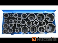 25 dlg zware krachtdoppenset 1" 17-75mm - afbeelding 5 van  6