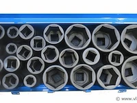 25-dlg zware krachtdoppenset 1" 17-75mm - afbeelding 4 van  6