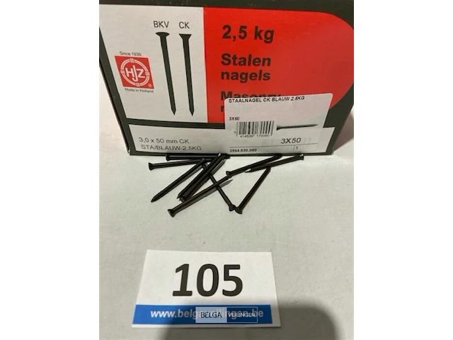 2,5 kg stalennagels 3x50 - afbeelding 1 van  3