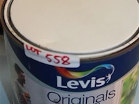 2,5 l muurverf merk ; levis , kleur ; azuurblauw - afbeelding 1 van  1