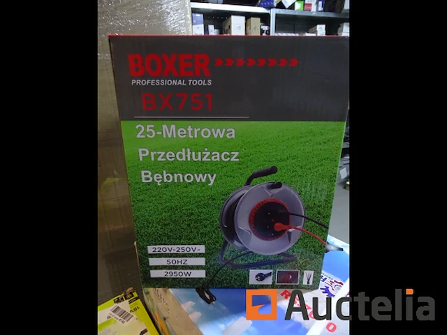 25 m metalen kabelhaspel 3 x 2,5 mm boxer - afbeelding 1 van  5