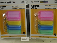 25 pakjes sleutel labels 1 pakje 8stuks - afbeelding 2 van  3
