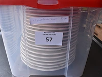 25 porseleinen borden 23cm - afbeelding 2 van  3